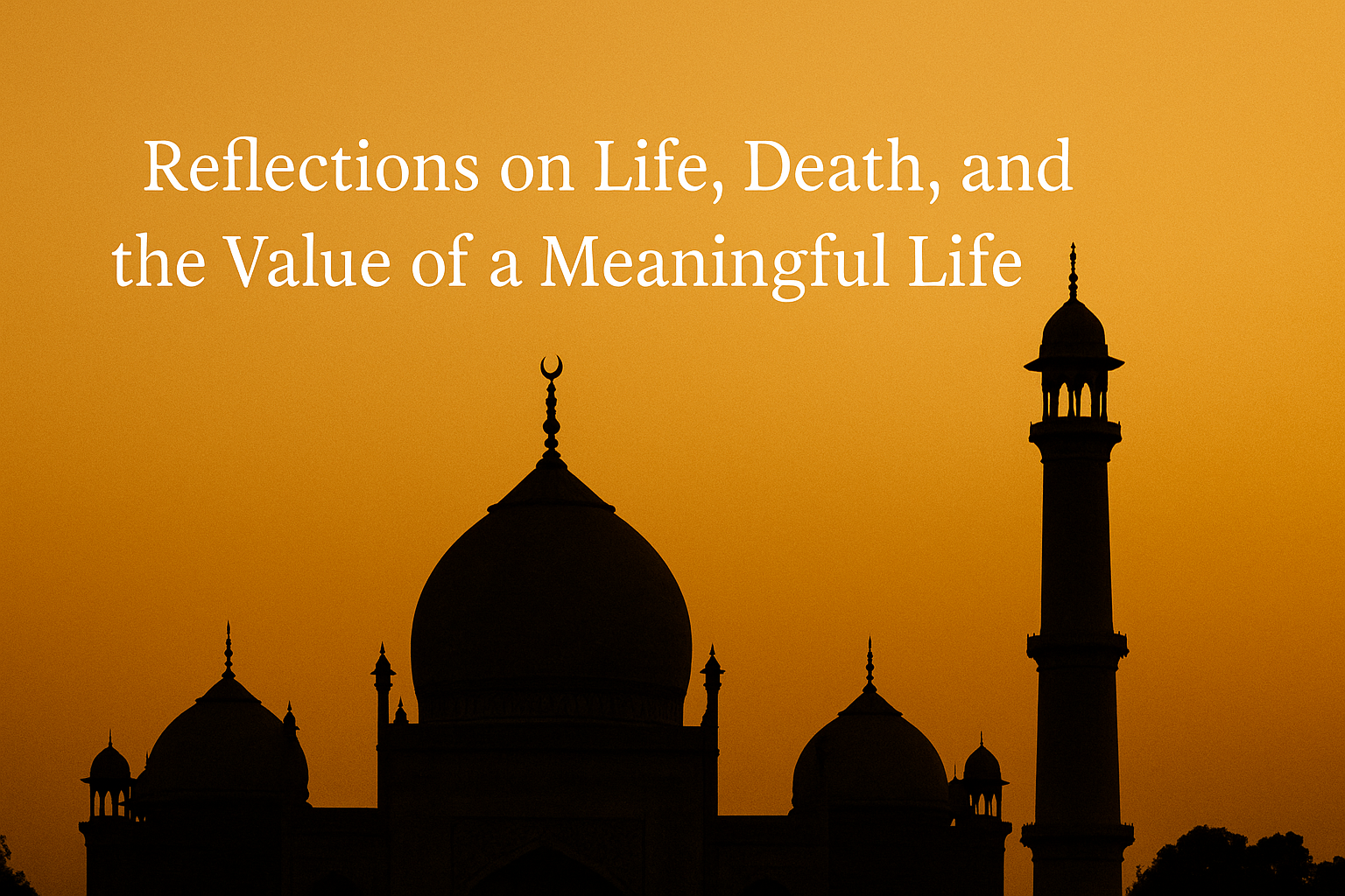 Reflections on Life, Death, and the Value of a Meaningful Life
